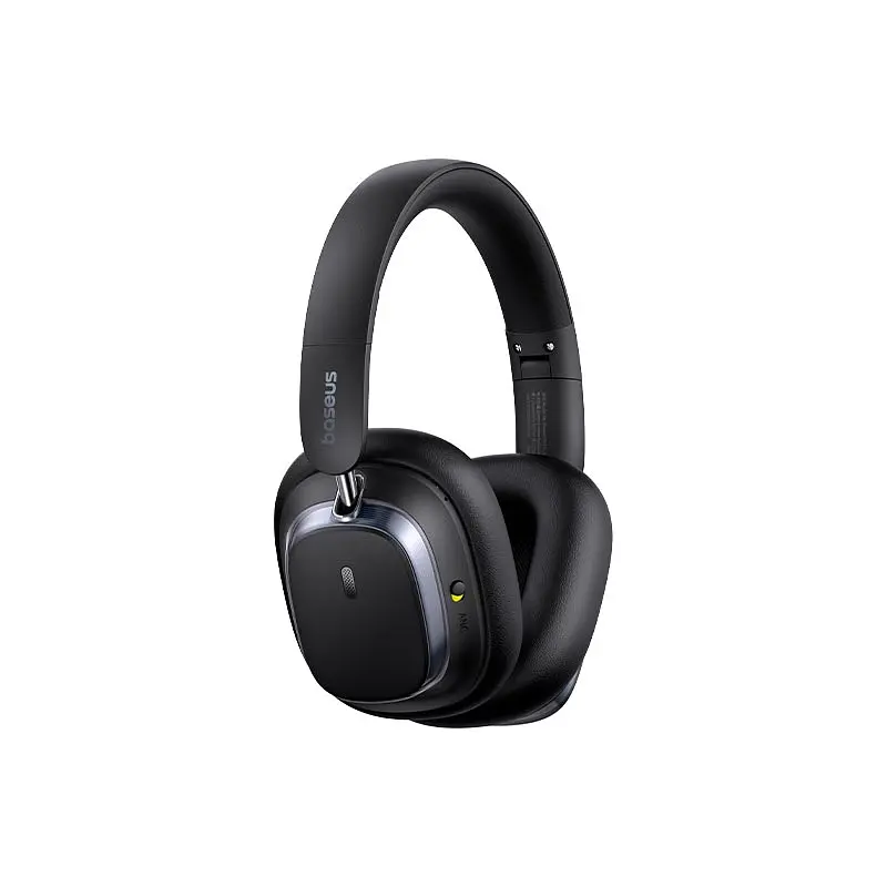 Накладные наушники Baseus Bowie H1s, Noise-Cancellation Wireless Headphones, BT5.4, ANC, 800mAh, 60h, 120h, black - фото 4