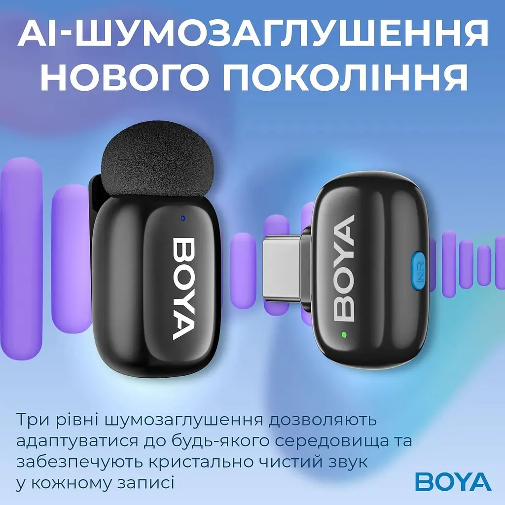 Мікрофон Boya mini-23 Type-C Black (mini-23) - фото 7