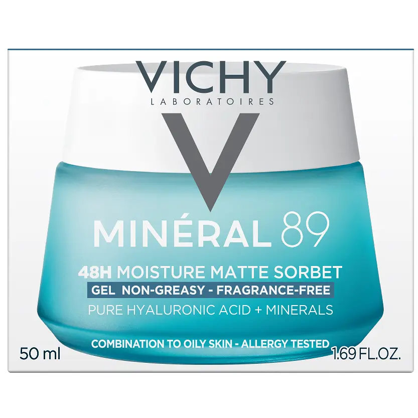 Матувальний гель-сорбет Vichy Mineral 89 48H Moisture Matte Sorbet 50 мл - фото 5