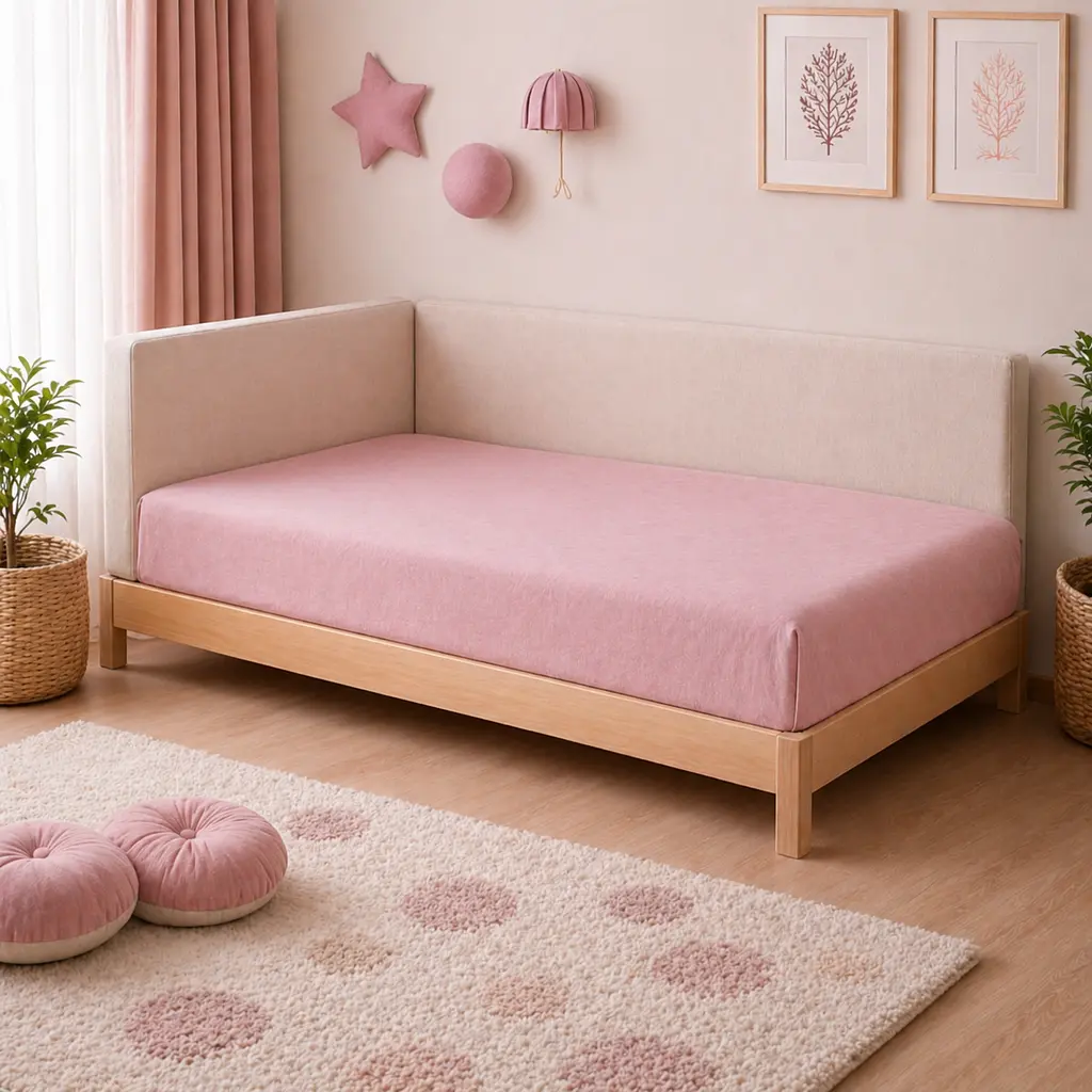 Дитяча постільна білизна MIRSON JUNIOR фланель Pink 200х220см (2200012804452) - фото 7