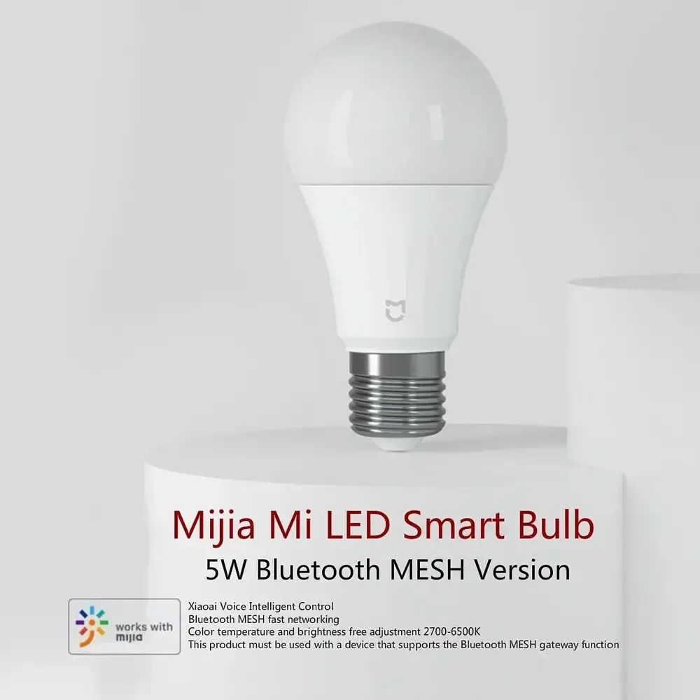 Лампочка + шлюз Xiaomi Mijia LED Bluetooth Mesh MJDP003 (E27) - фото 5