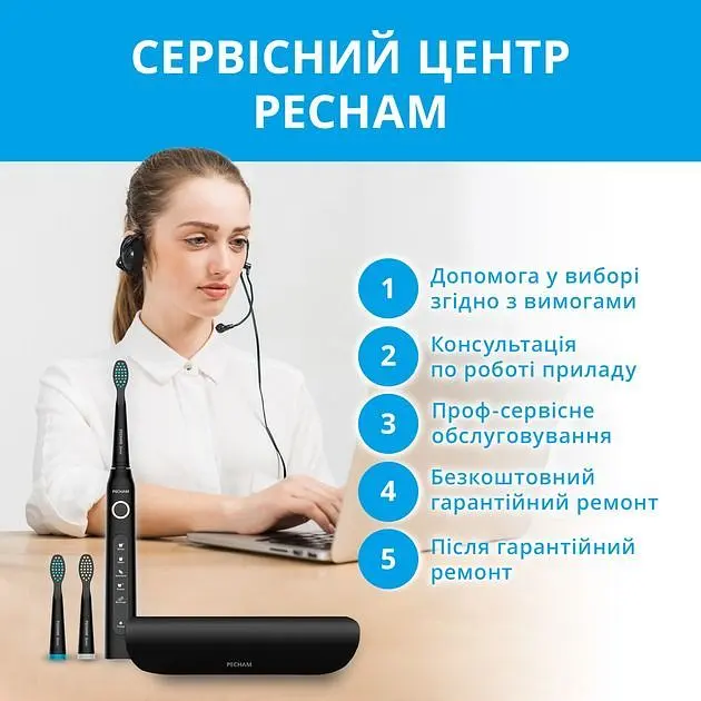 Электрическая зубная щетка Pecham Travel PC-080 Black (0290119080103) - фото 6
