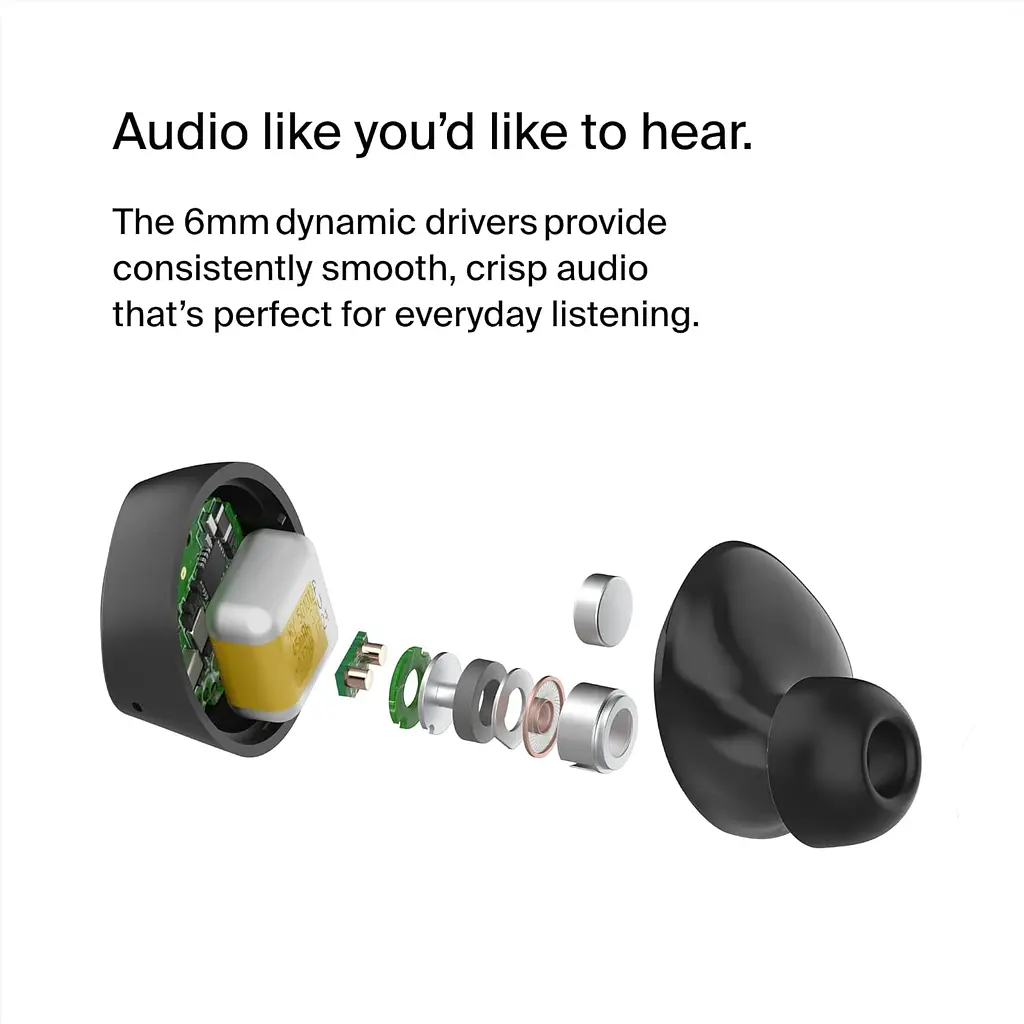 Наушники TWS Belkin Soundform Bolt True Wireless черный (AUC009BTBLK) - фото 4
