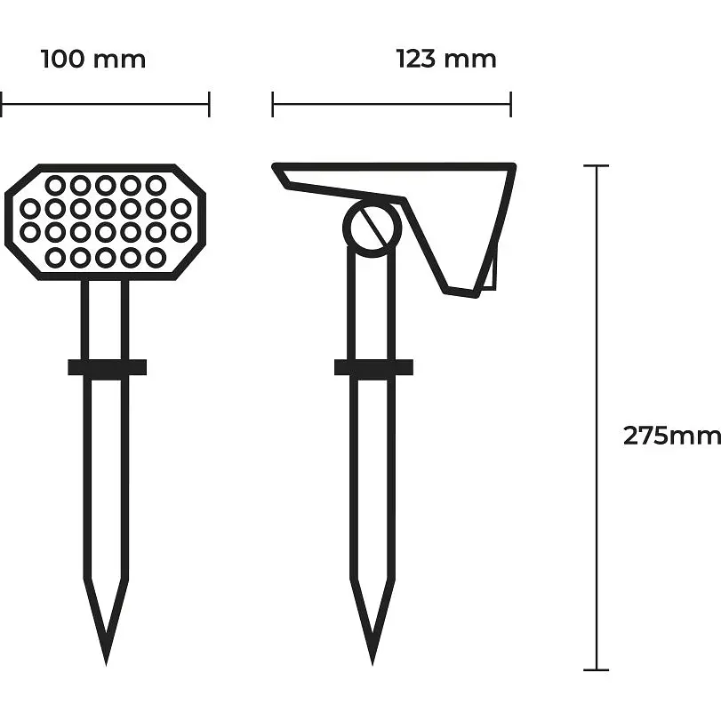 Светильник уличный Eurolamp LED с аккумулятором и солнечной батареей S3 1W 5V 6500K IP54 (60) - фото 3