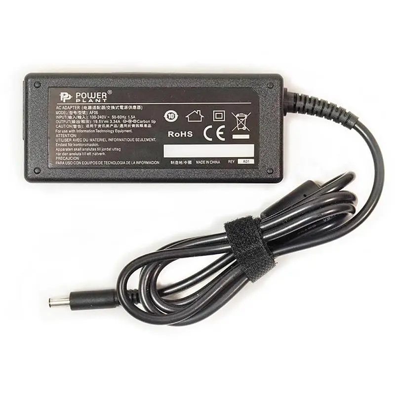 Блок живлення для ноутбуків PowerPlant DELL 220V, 19.5V 65W 3.34A (4.5*3.0) - фото 2