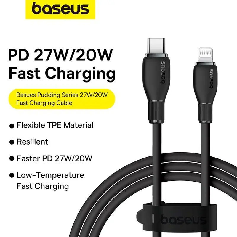Кабель Baseus Type-C to Lightning Pudding Series Fast Charging Cable 20W 1.2 м - фото 3