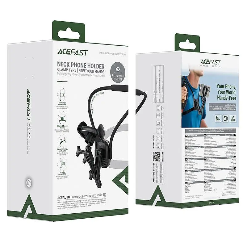 Тримач ACEFAST clamp type neck-hanging holder E33 - фото 2
