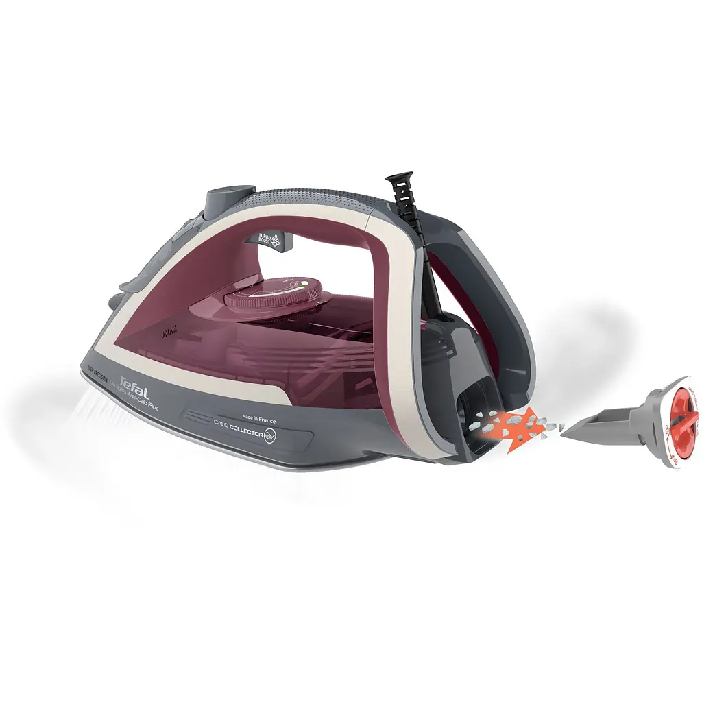 Праска Tefal Ultragliss Plus 2800 Вт бордово-сіра (FV6840E0) - фото 4