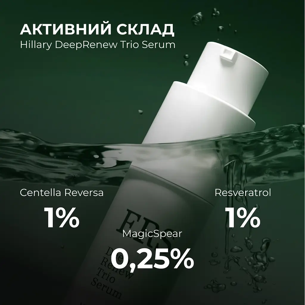 Сироватка для глибокого оновлення шкіри Deep Renew Trio Serum Hillary 30 мл - фото 6