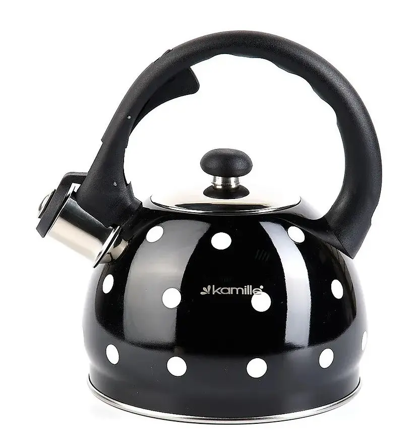 Чайник із свистком Kamille KM-1070BL 2 л Black