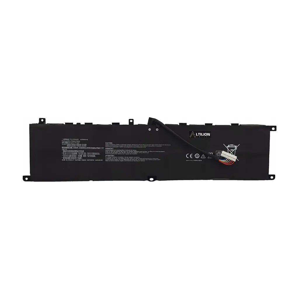 Акумулятор до ноутбука MSI BTY-M57, 65Wh (4280mAh), 4cell, 15.2V, Li-Pol AlSoft (A71050)