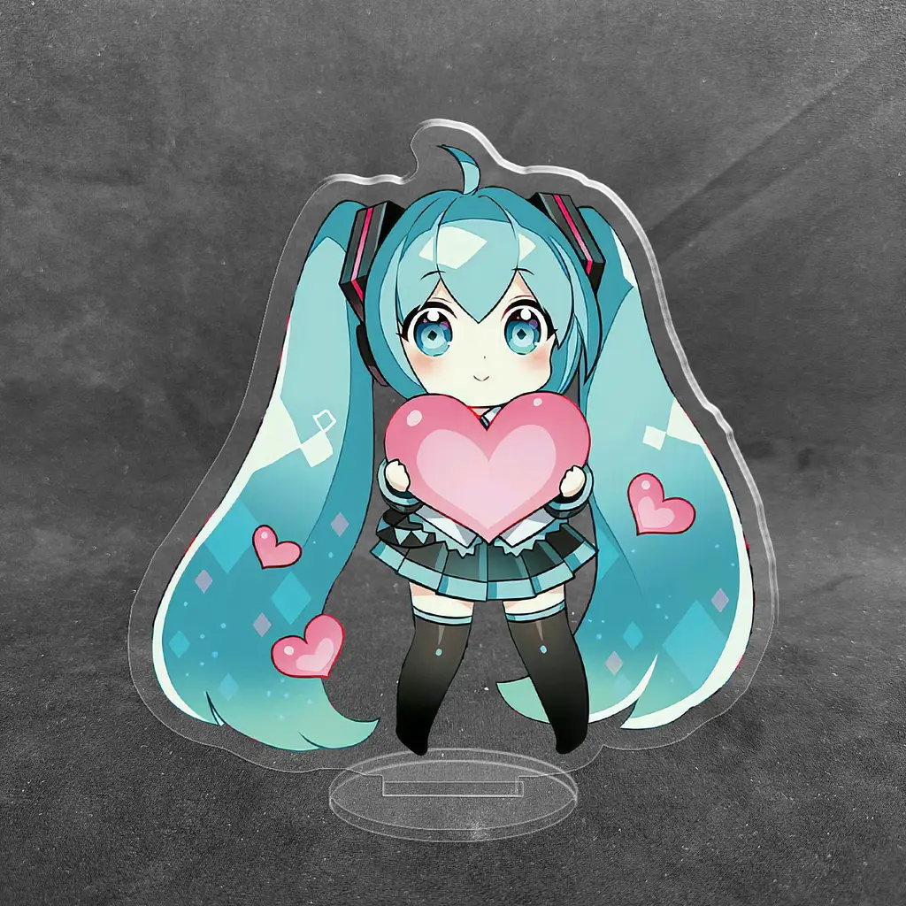 Акрилова колекційна фігурка Chibi Hatsune Miku Хатсуне Міку 10 см - фото 2