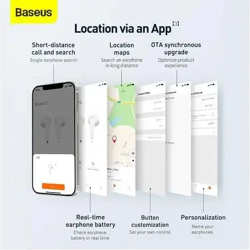 Навушники бездротові Baseus Bowie E3 чорні - фото 10