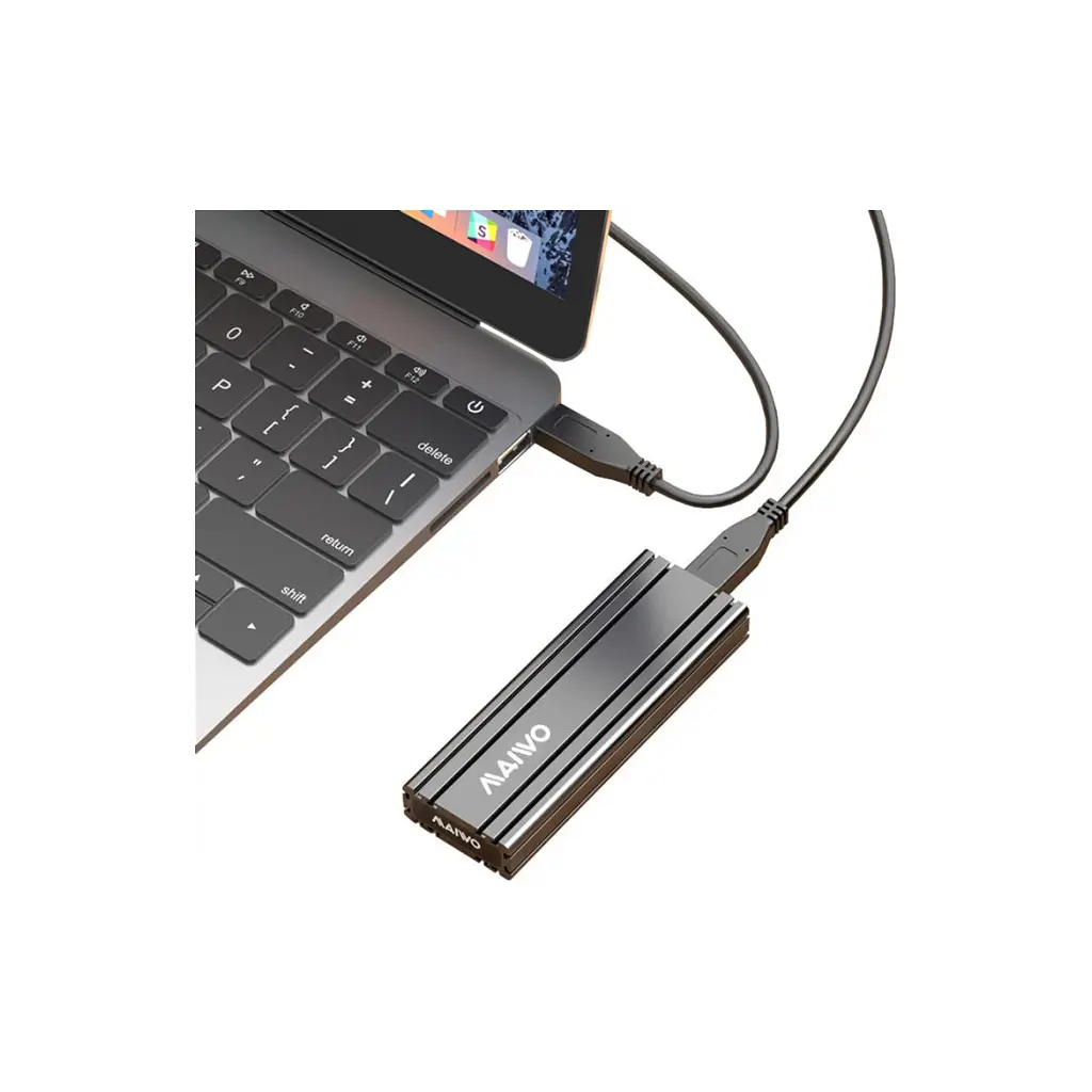 Кишеня зовнішня Maiwo M.2 SSD NVMe (PCIe) USB3.1 GEN2 Type-C (K1686P) - фото 7
