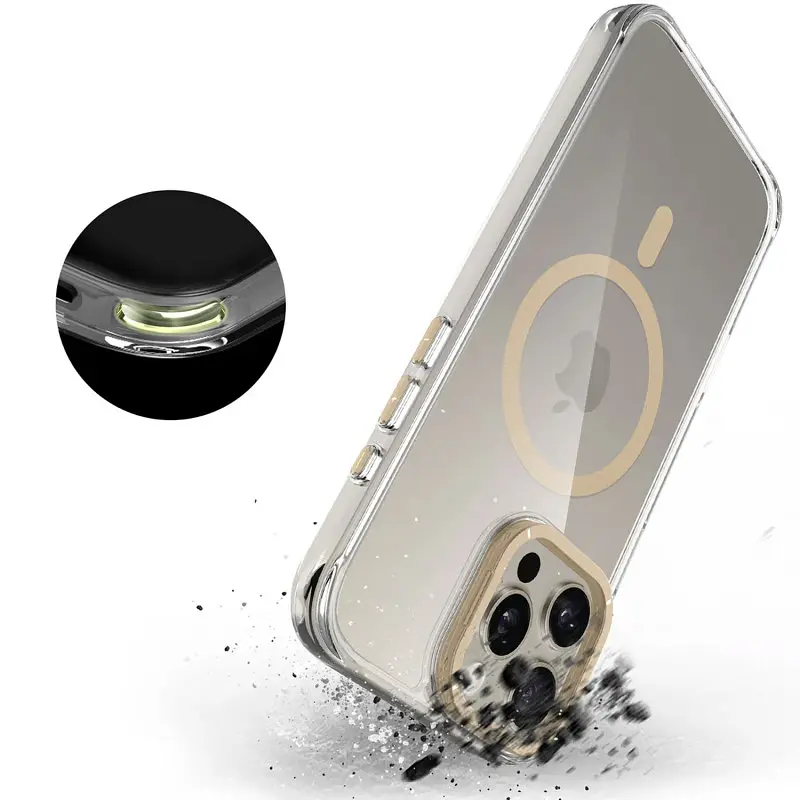 Чохол TPU Space Case Apex with MagSafe для Apple iPhone 16 Pro Max (6.9") Gold - фото 7