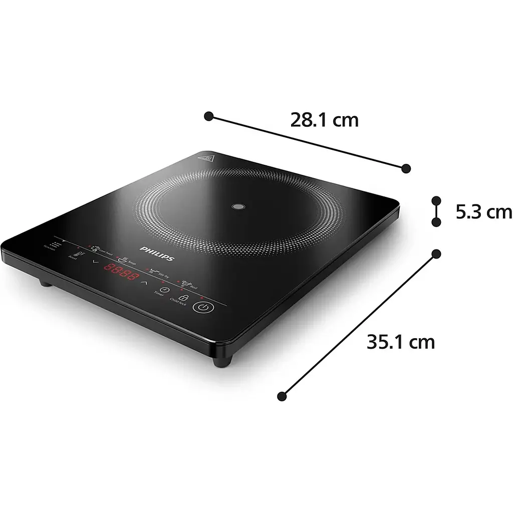 Плитка настільна Philips індукційна чорна (HD5830/90) - фото 4