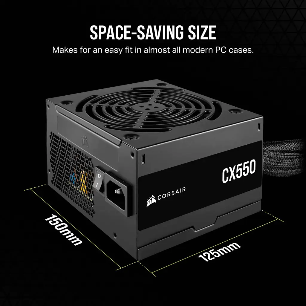 Блок живлення Corsair 550W CX550 (CP-9020277-EU) - фото 10