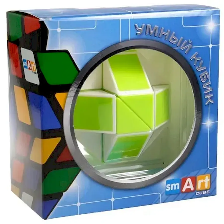 Пластикова головоломка Змійка Рубіка Smart Cube GREEN SCT404 зелена - фото 2