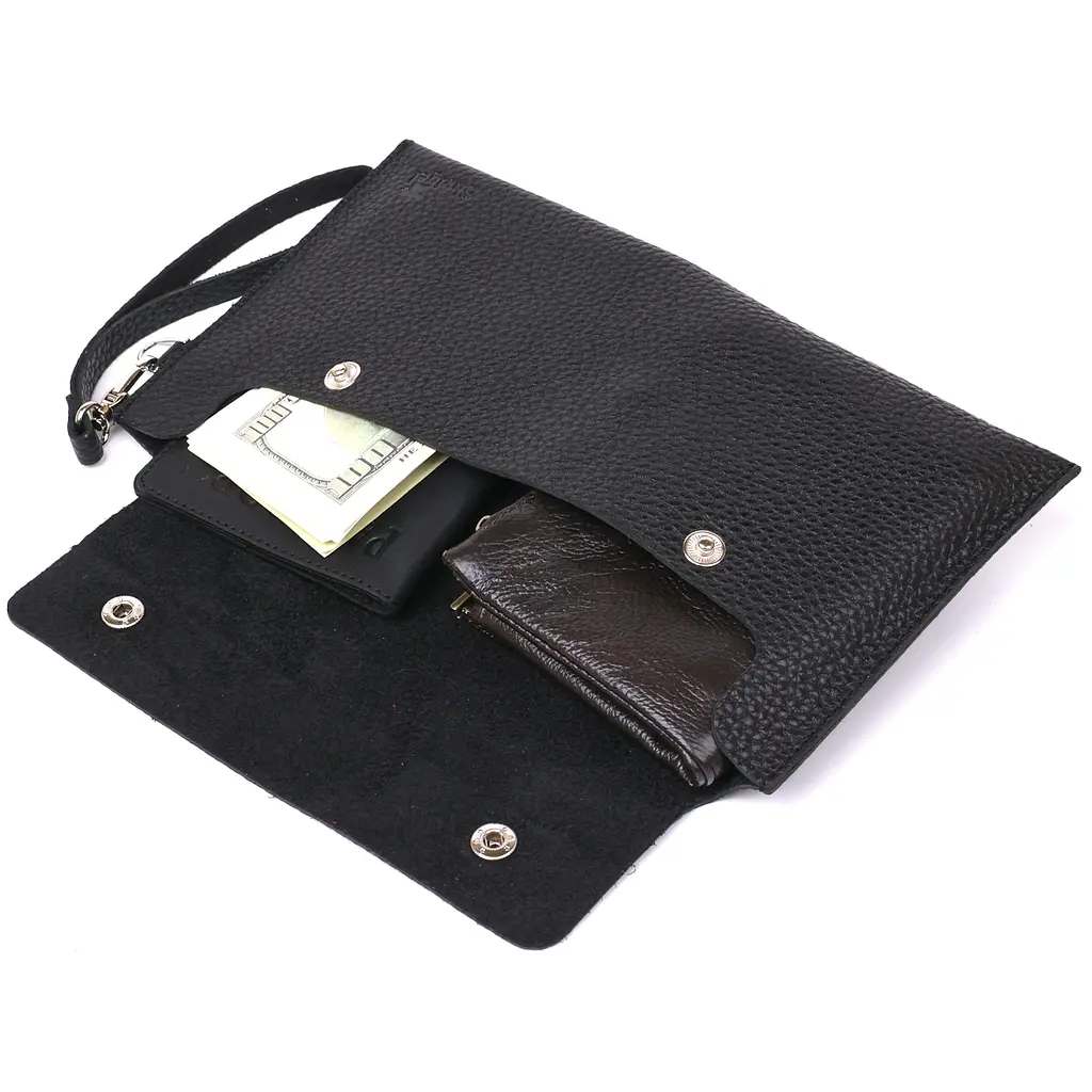 Косметичка кожаная SHVIGEL 24х13 см acs0025811 - фото 4