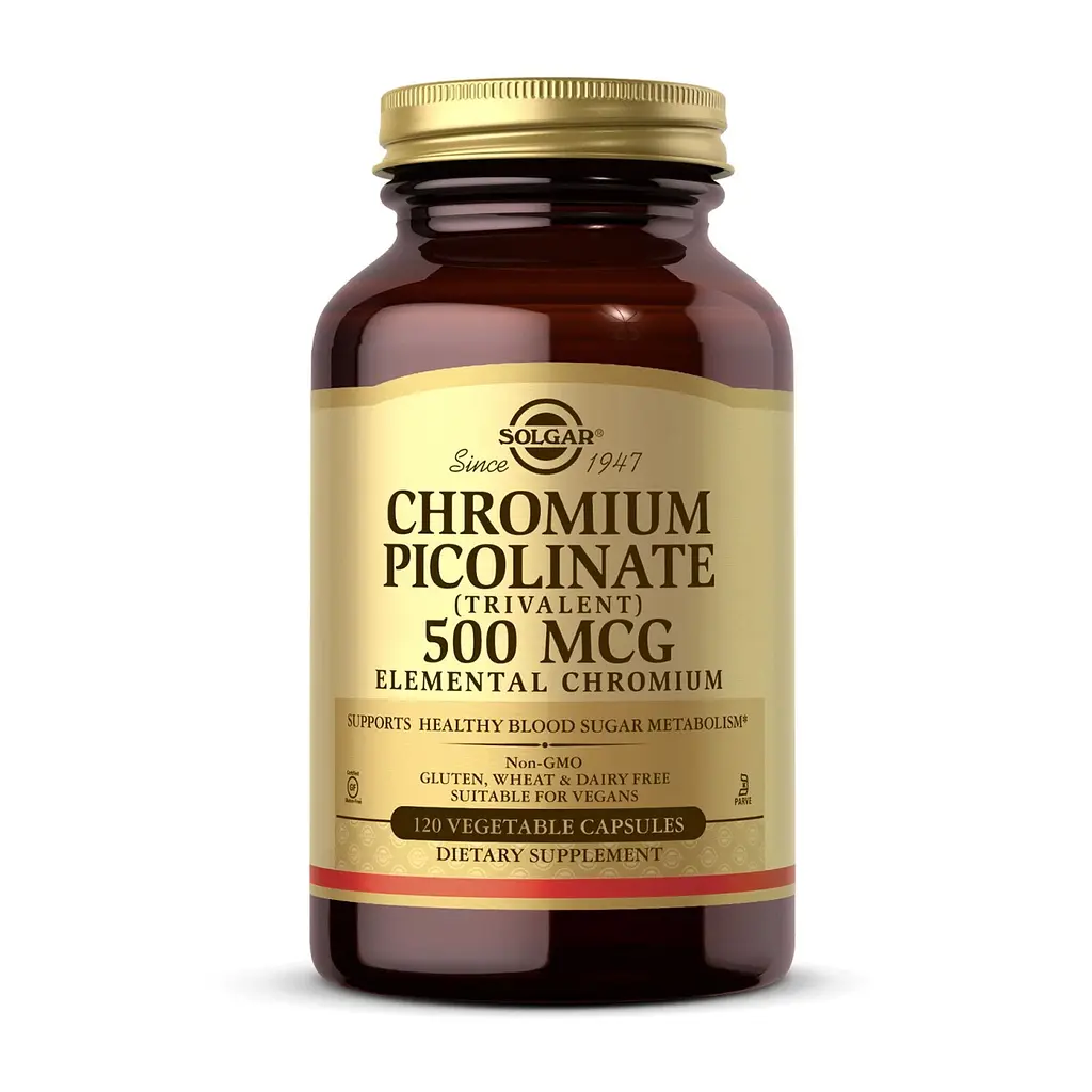 Піколінат хрому Chromium Picolinate 500 мкг - 120 вегетаріанських капсул