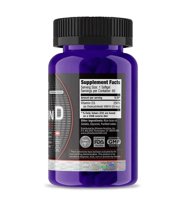 Витамины и минералы Ultimate Vitamin D 60 капсул - фото 2