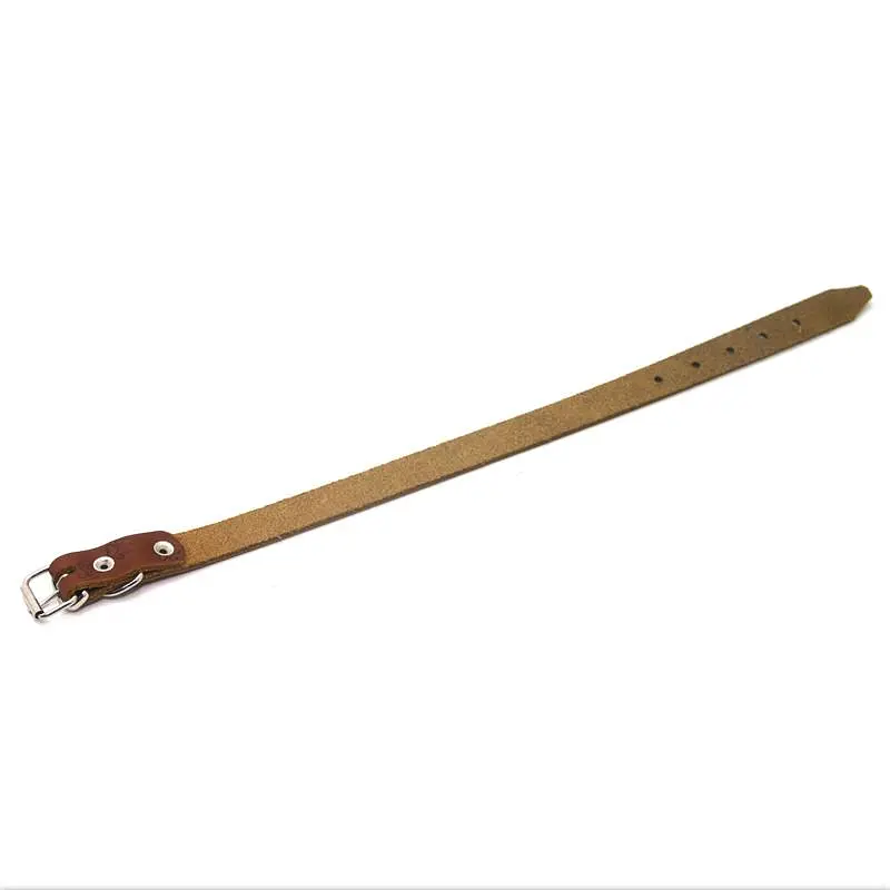 Ошейник для собак Zoo-hunt ОТ Лапка кожаный тисненный рыжий 2,0/33-41 см - фото 3