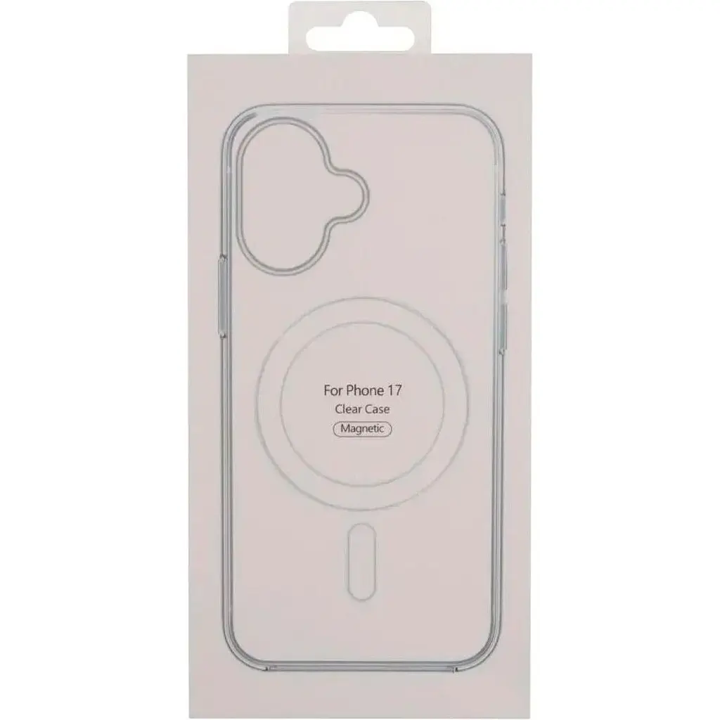 Чохол Clear Case with MagSafe для Apple iPhone 17 Transparent AAA [143978] - фото 5