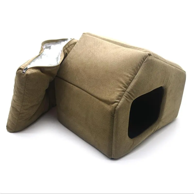 Будиночок для малих собак та котів Zoo-hunt Блиць коричневий №2 45х39х40 см (ZH48438109-1) - фото 4