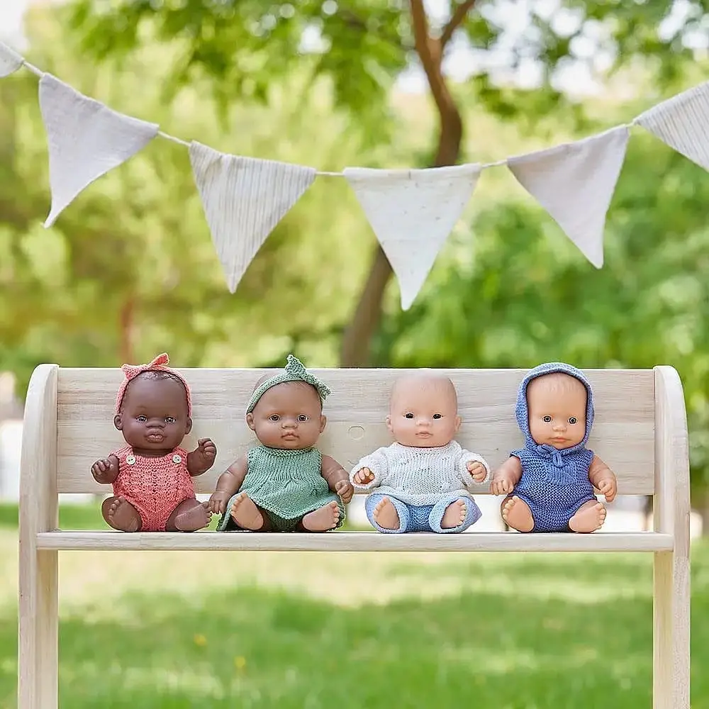 Комплект сукня з пов'язкою для пупсів Miniland 21 см (31683) - фото 5