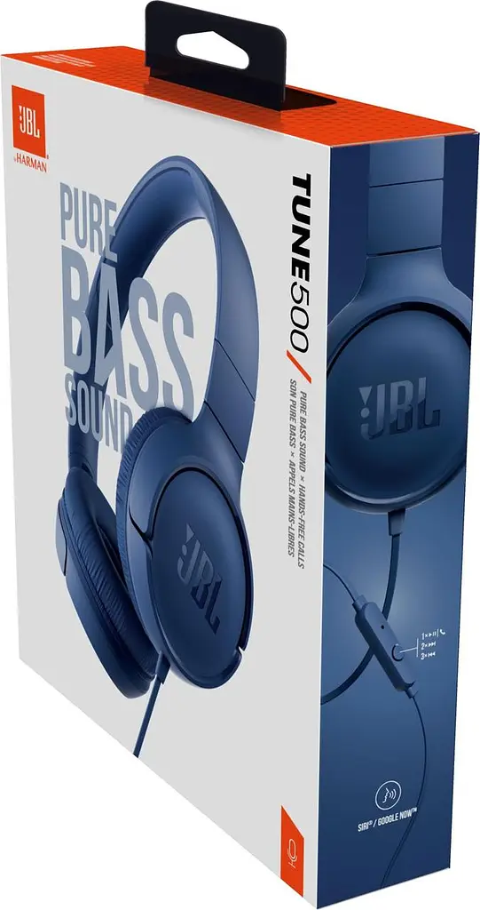 Навушники з мікрофоном JBL T500 JBLT500BLU BLUE - фото 3