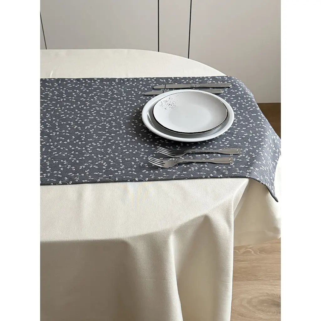 Раннер Ecotton Duck 45х170 см серая (25010) - фото 3