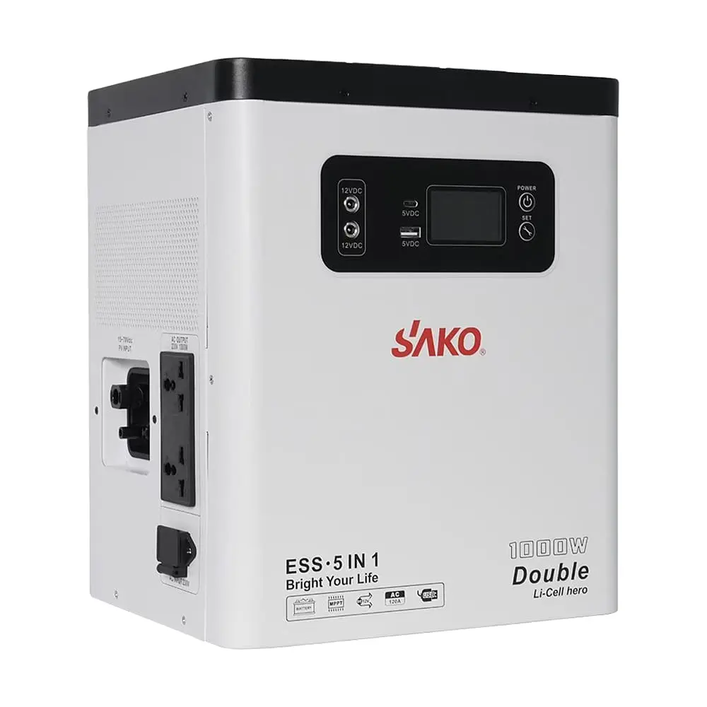 Портативна зарядна станція Sako Alpha-ESS-1000W/2KWh. Потужність 1000 Вт, енергоємність 2009.6 Вт*год, LifePO4 (42-00307) - фото 3