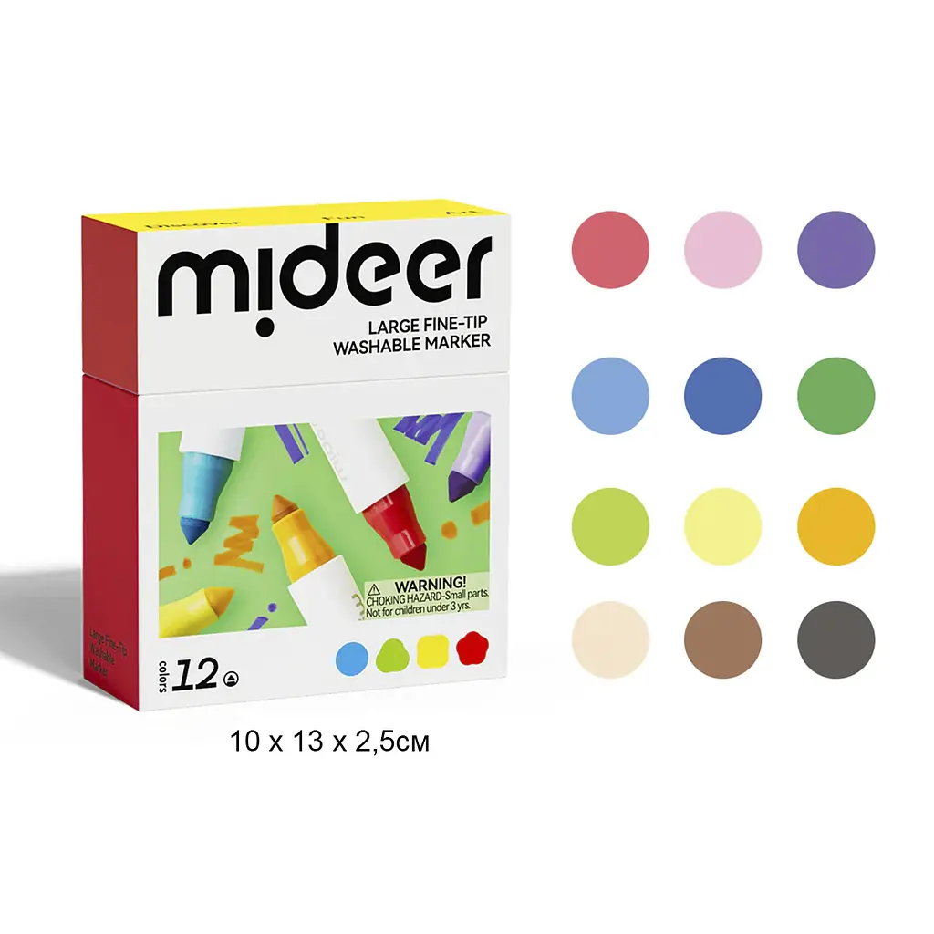 Набір маркерів Mideer 12 кольорів (MD1549) - фото 2