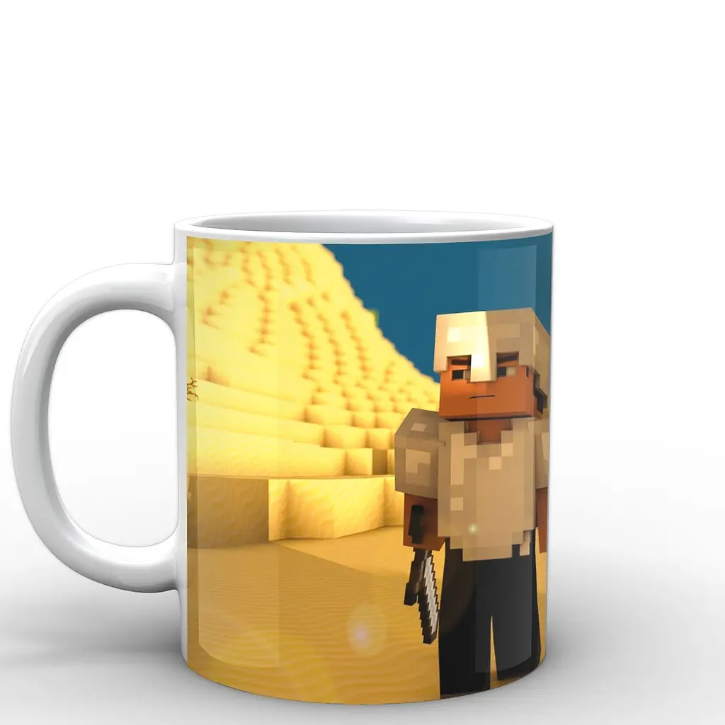 Кухоль GeekLand Minecraft Майнкрафт піраміда MС.02.037 330 мл білий - фото 2