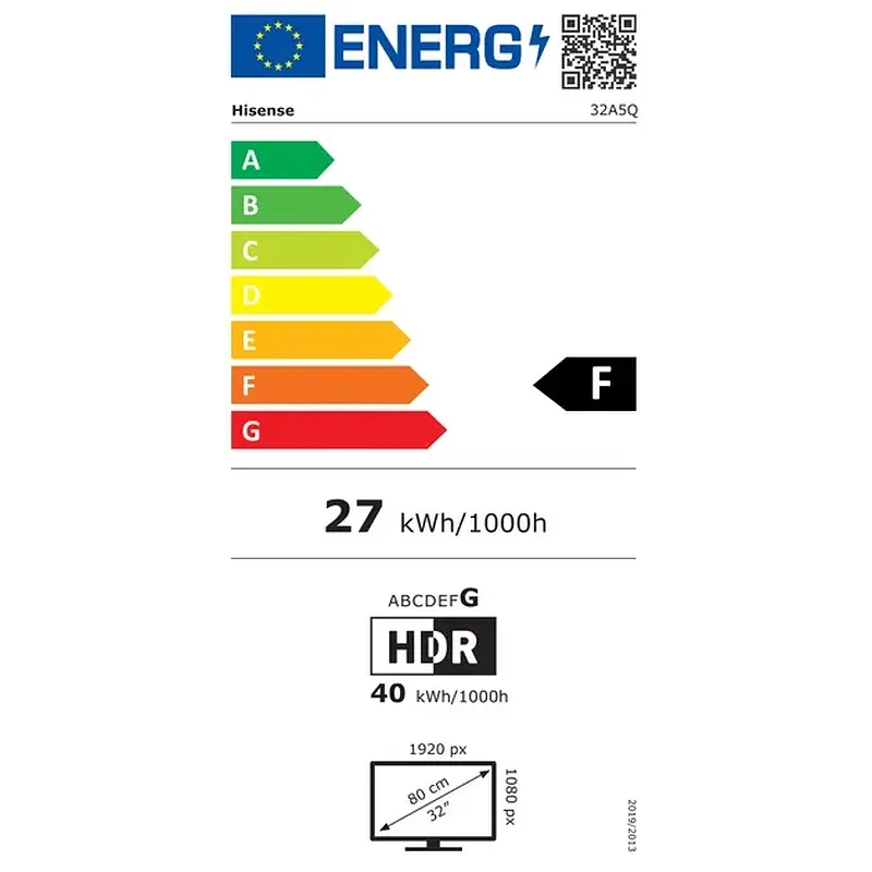 Телевізор LED HISENSE 32A5Q - фото 6