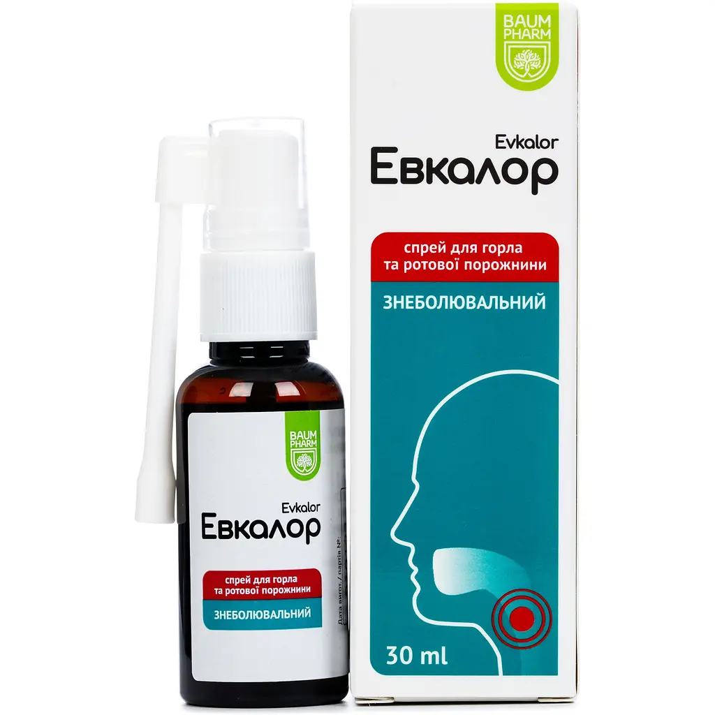 Спрей для ротової порожнини Baum Pharm Евкалор 30 мл - фото 2
