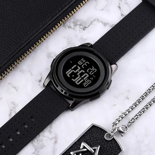 Чоловічий наручний годинник 1502 All Black Skmei acs0030713 - фото 2