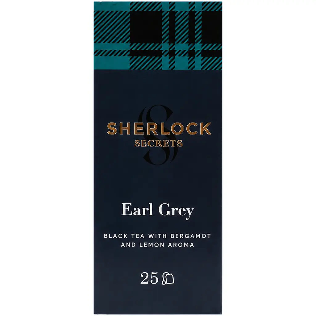 Чай чорний Sherlock Secrets Earl Grey 50 г (25 шт. х 2 г) (920156(920158) - фото 3