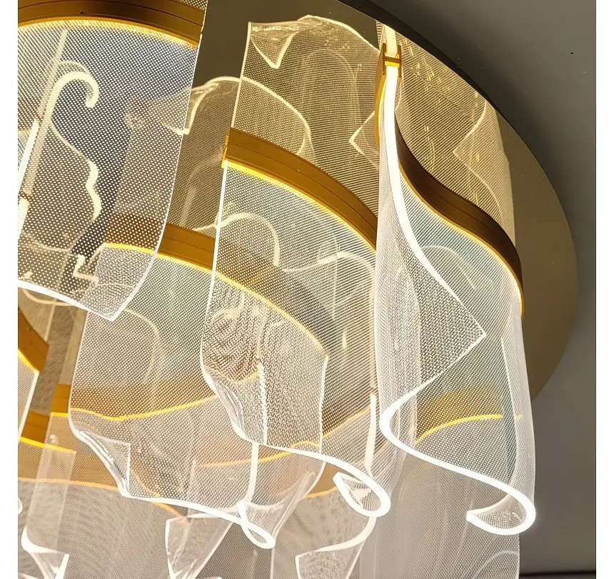 Світлодіодна стельова люстра Artlight 505081-7+5GD, 86 Вт, золото - фото 7