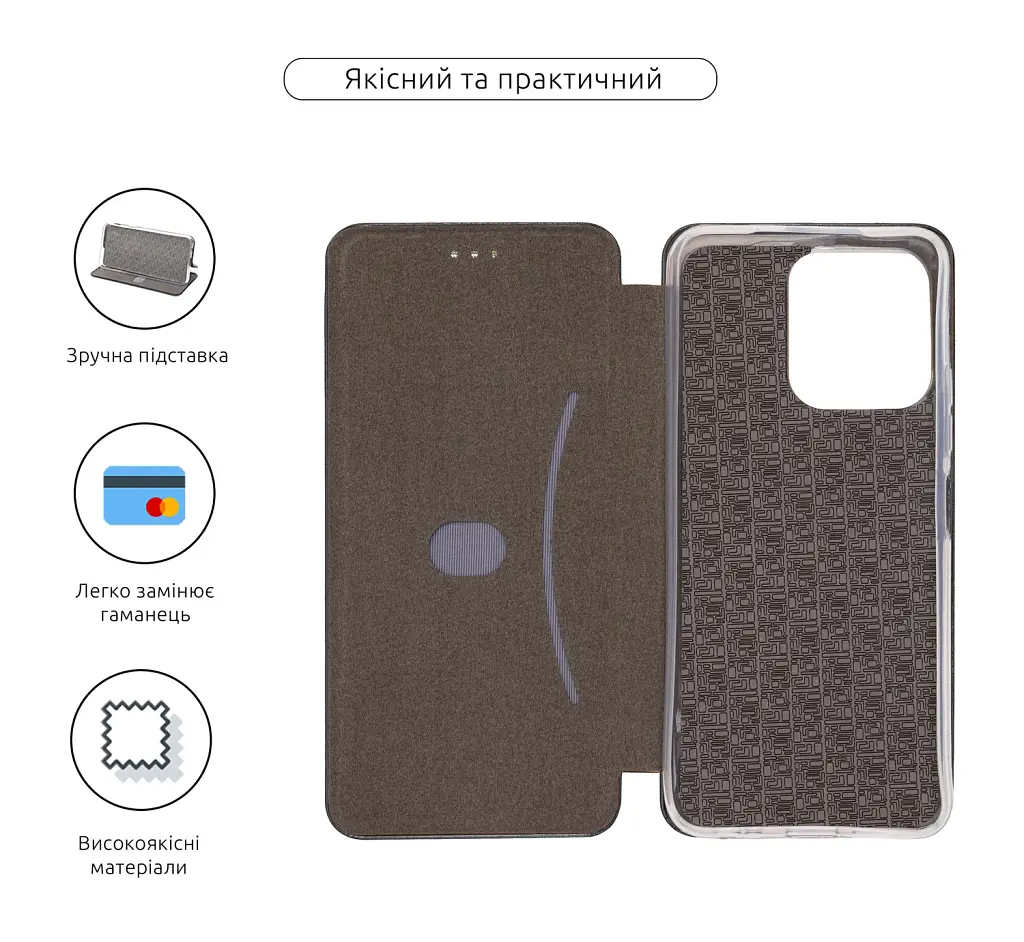 Чехол-книга ArmorStandart G-Case для Tecno Spark Go 2 4G Black - фото 3