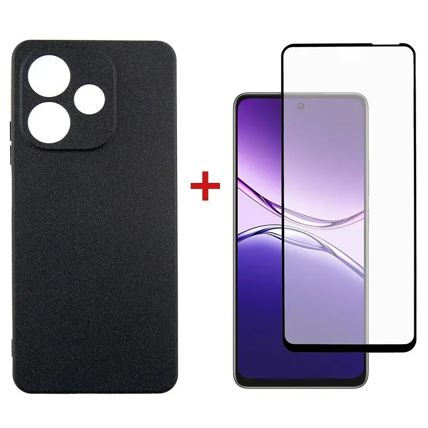 Чохол до мобільного телефона Dengos Oppo A5 Pro Case Carbon + Glass (Black) (DG-KM-150)