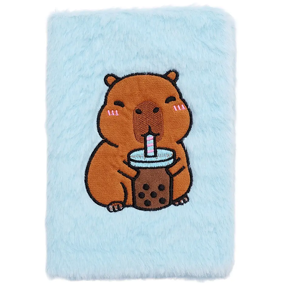 Блокнот плюшевый ZiBi Kids Line Capybara 2 А5 80 листов в клетку, дизайн в ассортименте (ZB.700016) - фото 4