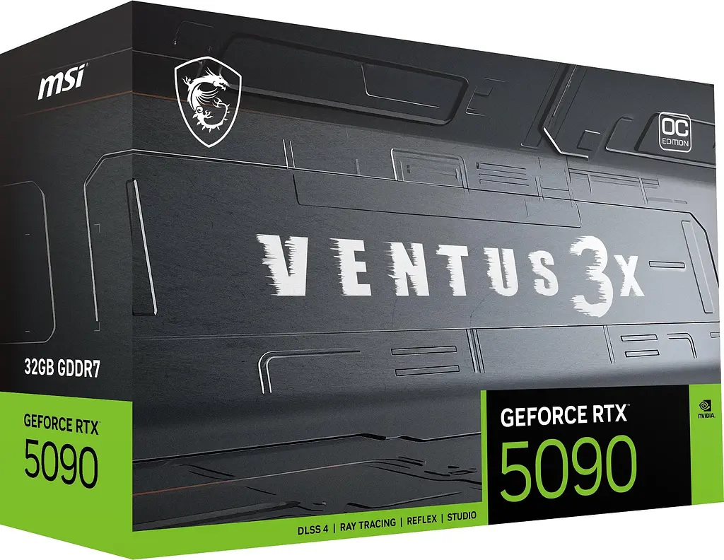 Видеокарта MSI RTX 5090 32G VENTUS 3X OC (RTX 5090 32G VENTUS 3X OC) (GDDR7, 512 bit, PCI-E v5.0 x16) - фото 8