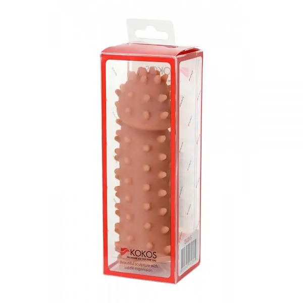 Насадка на пеніс Kokos Extreme Sleeve ES-03, 12.7 см (тілесний) - фото 2