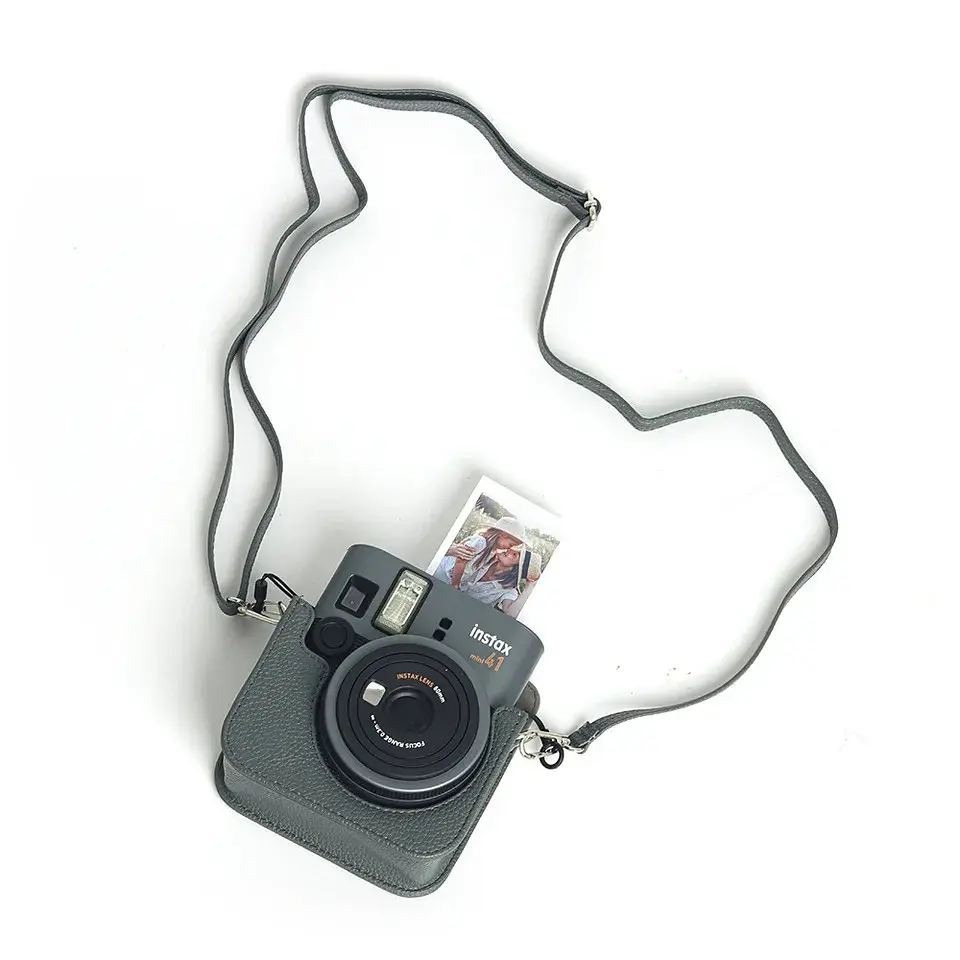 Чехол для фотоаппарата Fujifilm Instax Mini 41 серый - фото 7