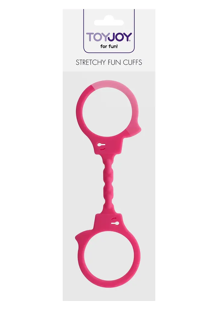 Наручники Toy Joy Stretchy Fun Cuffs рожевий - фото 2