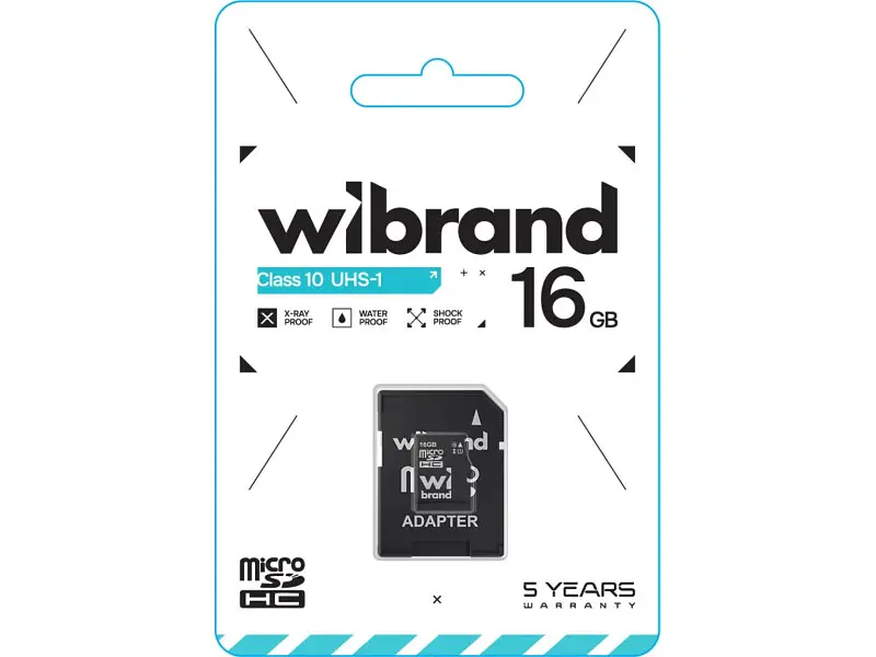 Карта пам'яті Wibrand microSD UHS-I Class 10 16 GB (WICDHU1/16GB-A) - фото 2