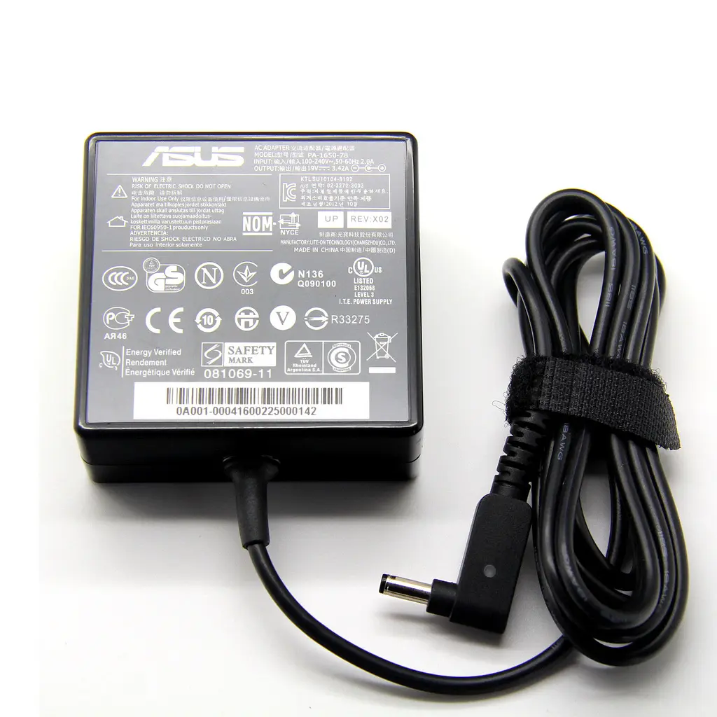 Блок живлення Asus 65W 19V, 3.42A, роз'єм 4.0/1.35 квадратний під кабель - фото 3