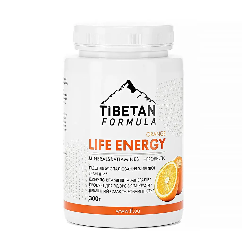 Вітамінний коктейль Tibetan Formula Life Energy Orange 300 г