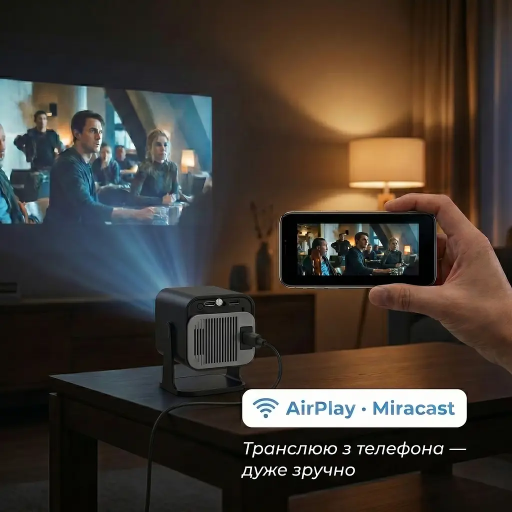 Проектор Magcubic Android 11 HY320 mini Allwinner H713 (чорний) - фото 7